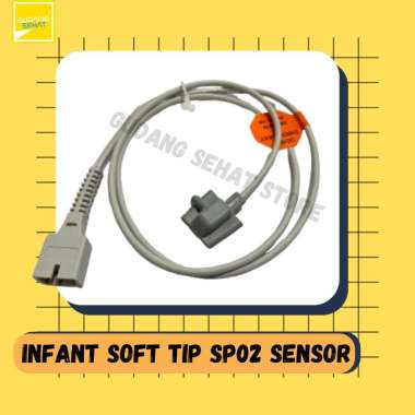Reusable Infant Soft Tip SpO2 Sensor (Untuk Bayi Usia 1-12 Bulan) | Oximeter Saturasi Oxygenn