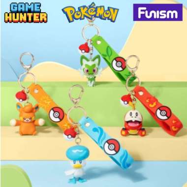 FUNISM Pokemon Keychain Original Licensed Sprigatito / Fuecoco / Quaxly / Pawmi Sprigatito