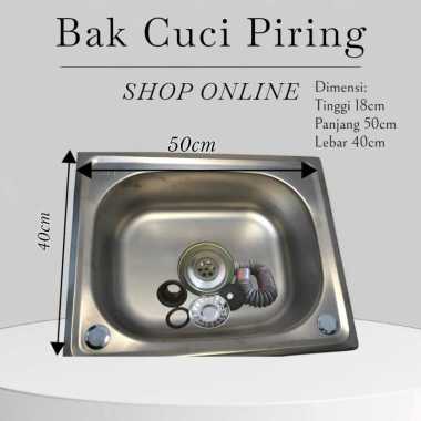 Bak Cuci Piring Stainless Peark 50*40 cm Wastafel Cuci Piring Stainless/ Sink/ Kitchen Set/ Wastafel