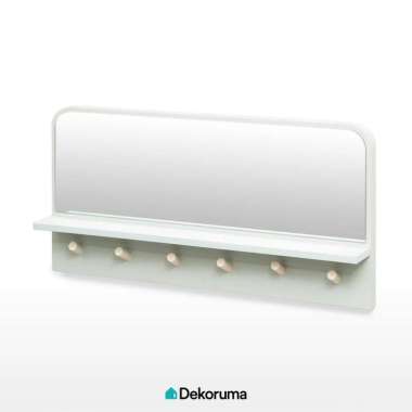 Dekoruma AYAKO Cermin Dinding dengan Gantungan / Cermin Gantung Ruang Tamu 79x38.6CM SAGE GREEN