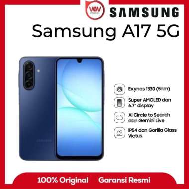 Hp Samsung A17 5G Ram 8GB Internal 256GB Garansi Resmi Blue