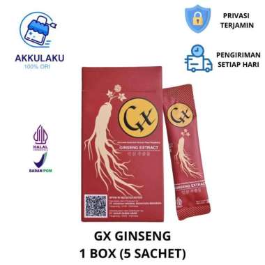 GX Ginseng Extract 1 Box - Suplemen Pria Herbal | Ekstrak Ginseng Korea