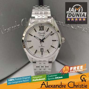 JAM TANGAN WANITA ALEXANDRE CHRISTIE ORIGINAL SILVER 8690 AC 8690 AC8690 ACF8690 JAM AC CT