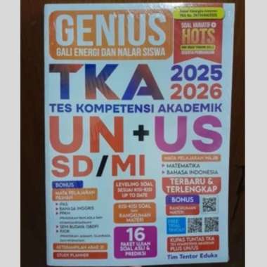 Buku TKA SD | Genius TKA Tes Kompetensi Akademik UN + US SD/MI Tahun 2025/2026 - Penerbit Andi