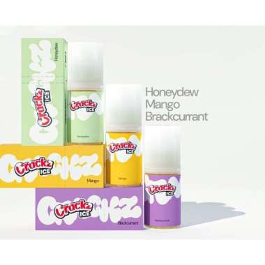 CRACKZ ICE FRUITY 30ml 25mg Saltnic by Tetra blackcurrant I honeydew I mango lychee