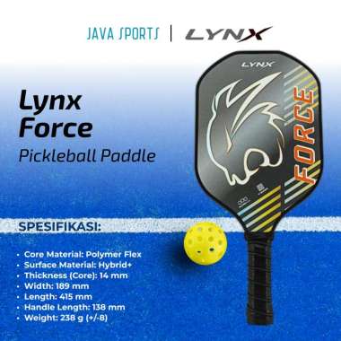 Raket Pickleball Lynx Force Original Pickleball Paddle Racket