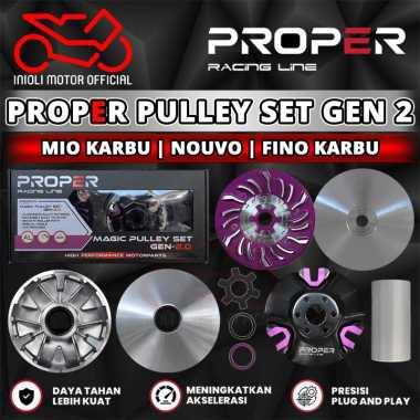 PULLEY SET PULLY RUMAH ROLLER PROPER RACING LINE MIO SPORTY MIO SMILE NOUVO FINO KARBU SOUL CARBU 5T