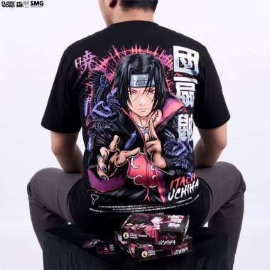 CLOWOR Itachi Uchiha Naruto Anime T-Shirt S