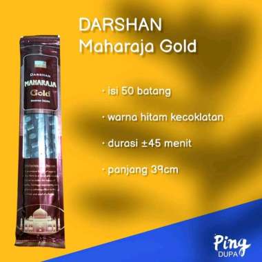 Dupa Hio Maharaja Gold India Isi 50 Batang By Darshan India Aslii