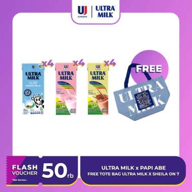 Ultra Milk 200ml - Free Tote Bag Ultra Milk x Sheila on 7