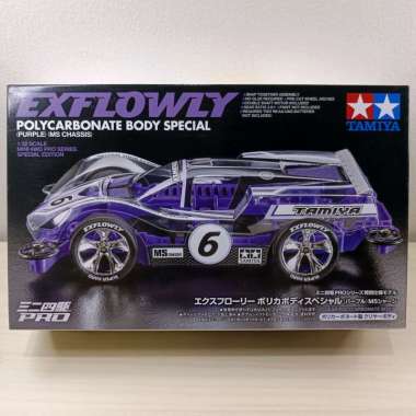 Tamiya mini 4wd Exflowly Polycarbonate body special, MS Chassis.