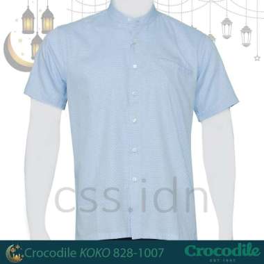Kemeja KOKO Pria Lengan Pendek Crocodile 828-1007 Biru L