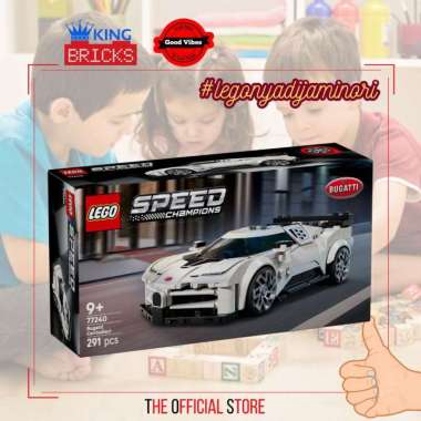 Mainan Anak Original SPEED CHAMPIONS 77240 Bugatti Centodieci - Mainan Anak Laki Lego Mobil Balap Le