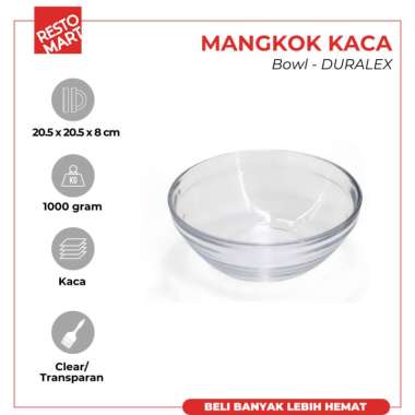 Mangkok / Bowl DURALEX Kaca (2063119)(F3)