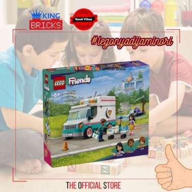 LEGO Original FRIENDS 42613 Heartlake City Hospital Ambulance - Mainan Anak Perempuan Cewek Mobil Am