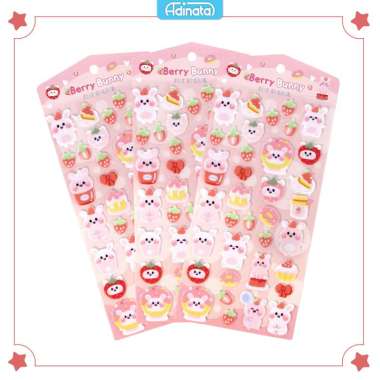 Adinata Berry Bunny Felt Stickers 2450-6181 - Adinata / Sticker