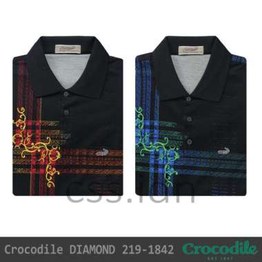 Kaos Kerah Pria Crocodile Diamond 219-1842 Merah XL