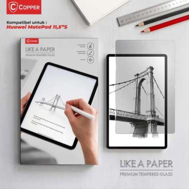 COPPER Tempered Glass Drawing Feel Like a Paper untuk Huawei Matepad 11 / 11,5 / 11,5s / Air / SE / 