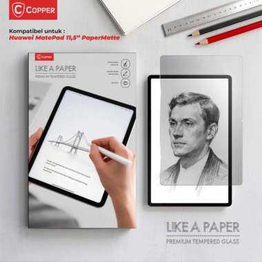 COPPER Tempered Glass Drawing Feel Like a Paper untuk Huawei Matepad 11 / 11,5 / 11,5s / Air / SE /