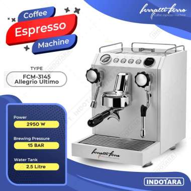 Mesin Kopi Espresso Ferratti Ferro FCM-3145 Allegrio Ultimo Ivory White