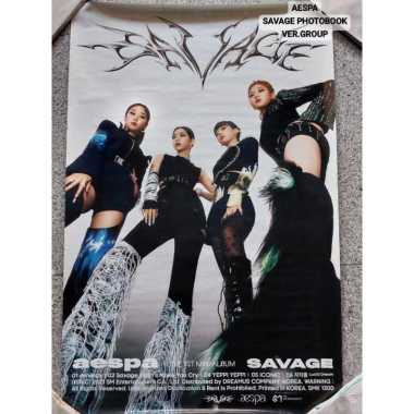 Aespa Savage Photobook Poster Official - Official Poster grup