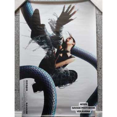 Aespa Savage Photobook Poster Official - Official Poster Karina