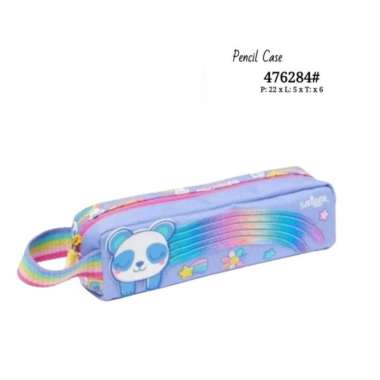 Tas Anak Backpack PAUD TK Sekolah Luncbag Pencil Case Botol Rainbow Panda Pencil Case