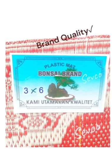 Karpet Tikar Plastik Anyam 3x6 BIASA Bonsai/ Tikar Lantai Jadul Bagus Tebal 3 Lipat