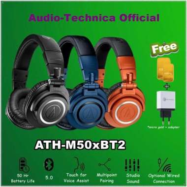 AUDIO TECHNICA ATH-M50XBT GEN 2 WIRELESSPHONES M50XBT2 M50X BT2 M50xBT2 Lab