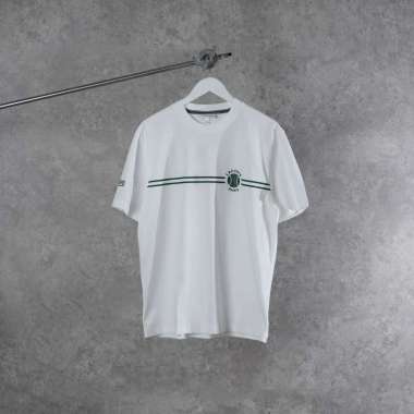Kaos LACOSTE PARIS LINE TENNIS EMBROIDERY GREEN WHITE TSHIRT 100% ORIGINAL Size L