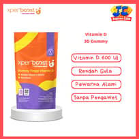 EXPERT BOOST Gummy Vitamin D3 600 IU | 30 Gummies - Vitamin Anak & Keluarga, Enak, Praktis, Bantu Imun & Tulang Sehat