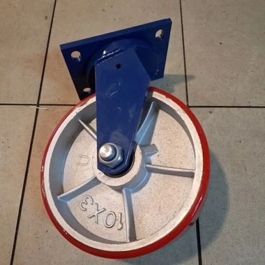 Promo Roda Pu Caster Troli Trolley Super Heavy Duty 4 Inch Hidup Roda ...