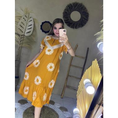 DASTER ARAB RENDA QUEENSA / DASTER BUSUI / DASTER RENDA MURAH / DASTER DAILY KUNING