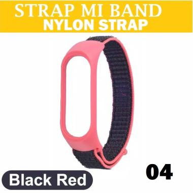 SILVER TECH NYLON STRAP MI BAND 5 / MIBAND 6 TALI NYLON MI BAND 5 / MI BAND 6 KWALITAS PREMIUM 04