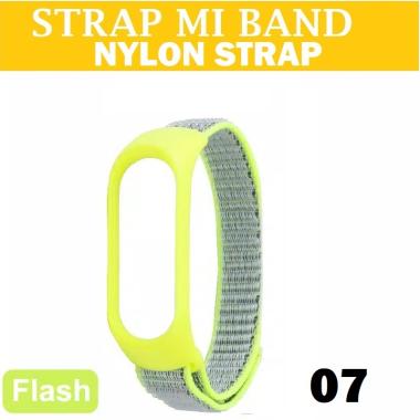 SILVER TECH NYLON STRAP MI BAND 5 / MIBAND 6 TALI NYLON MI BAND 5 / MI BAND 6 KWALITAS PREMIUM 07