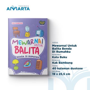 Buku Mewarnai Untuk Balita Benda Di Rumahku