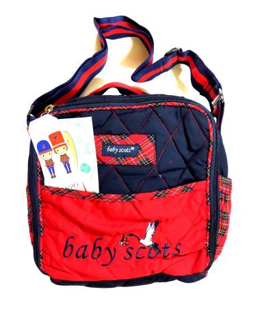 Tas popok Bayi Baby Scots tas Slempang biru