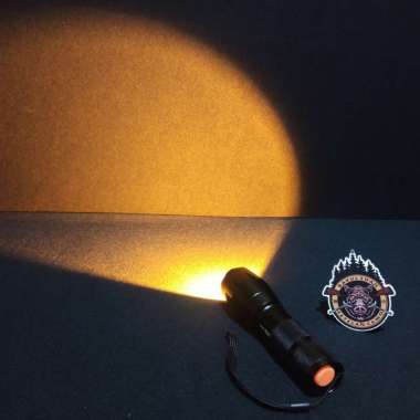 SENTER BERBURU CAHAYA KUNING - SENTER LED TACTICAL - SENTER BLOR OEM (SC2101)