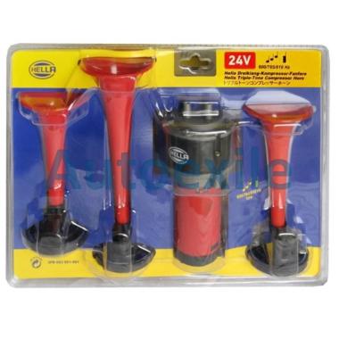 Hella Klakson 3 Terompet 24V Corong Trompet Telolet Untuk Bus Truk Aki Gandeng