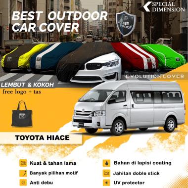 Body Cover Sarung Mobil Outdoor Premium Waterproof Mobil Toyota Hiace ABU TUA