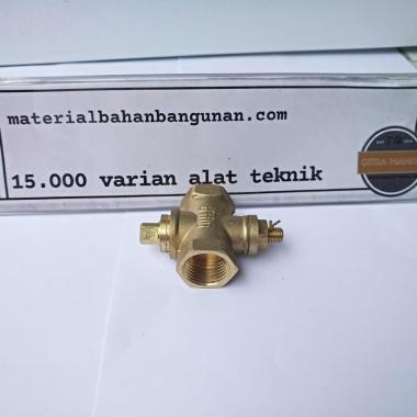 Plug Keran Yuta 1/2 inch Pluk Brass Kuningan Sambungan Stop Kran Air