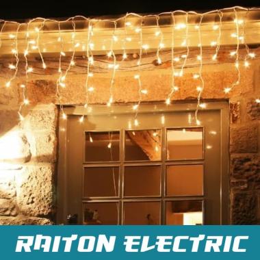 Lampu Tumblr Natal LED Tirai Curtain Lamp Twinkle Light Warm White