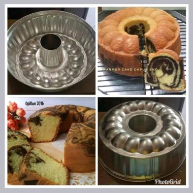 Loyang Bolu Marmer/Loyang Bolu Tulban Marmer 22cm x 7cm