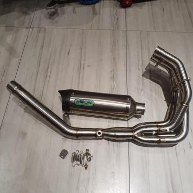 Knalpot Arrow Thunder Titanium FullSystem Header Stainless Zx25 Zx25r