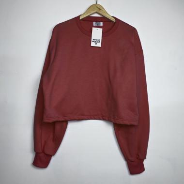 LENKA SWEATER CROPPED | Oversize Croope Sweater | Sweater Wanita Crop Polos | Oversize Lenka Spandek