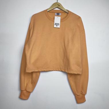 LENKA SWEATER CROPPED | Oversize Croope Sweater | Sweater Wanita Crop Polos | Oversize Lenka Spandek