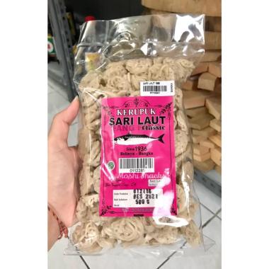 Kerupuk Krupuk Keriting Mentah Ikan Tenggiri SUPER 500gr Asli Bangka Bulat Kecil