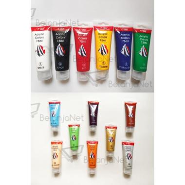 TITI Acrylic Colors 75 ml / TITI Acrylic Colors / Cat Akrilik TITI Putih