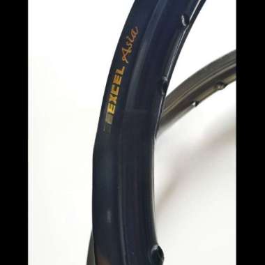 Velg Takasago Excel Asia 21 X 160 (36H) Black Perak - Silver
