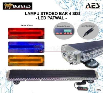 Strobo Patwal Led Bar 2 Sisi Flashing Led Bar 319-6 Digital Modul Kuning